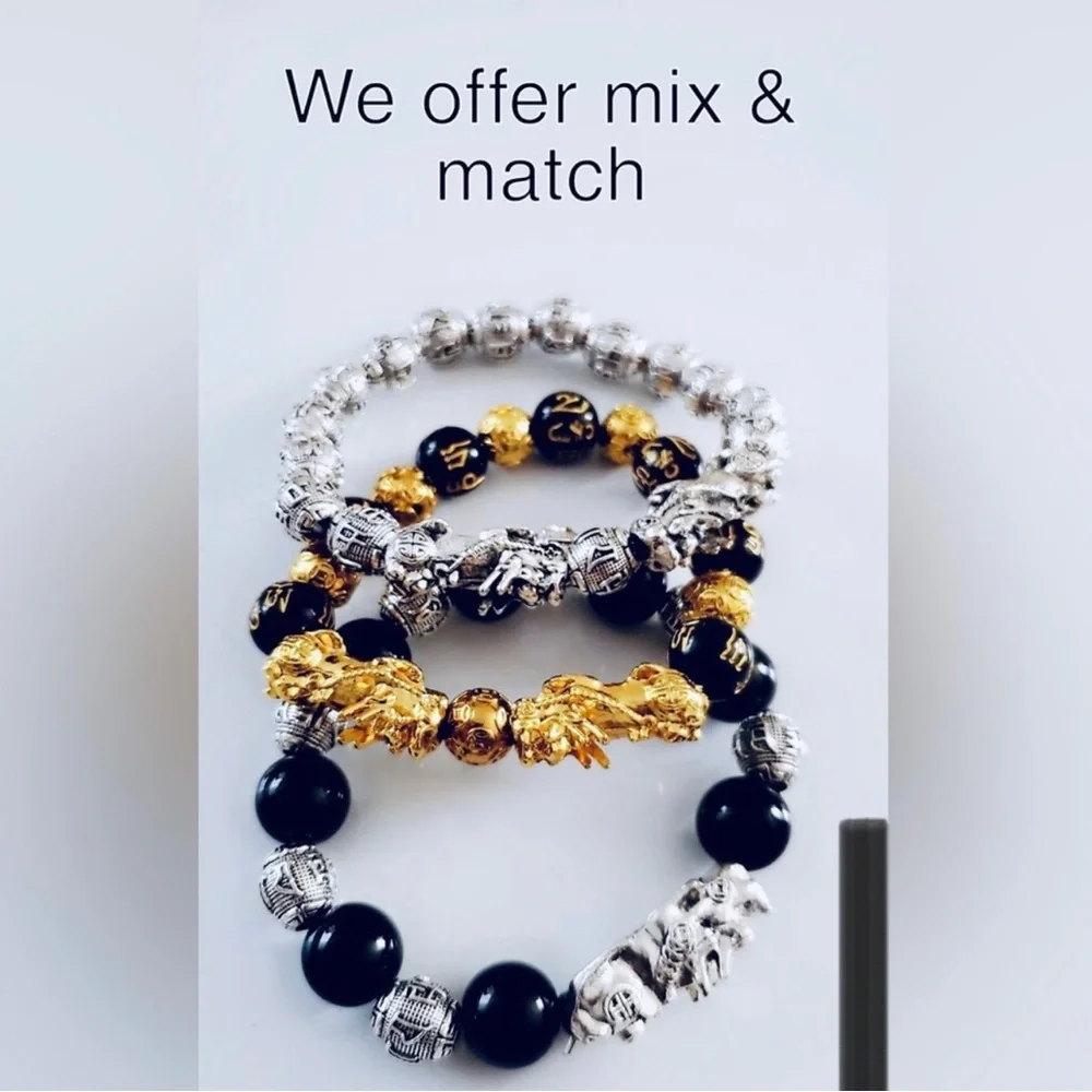 Feng Shui Black Obsidian Wealth Beads - HOST PICK